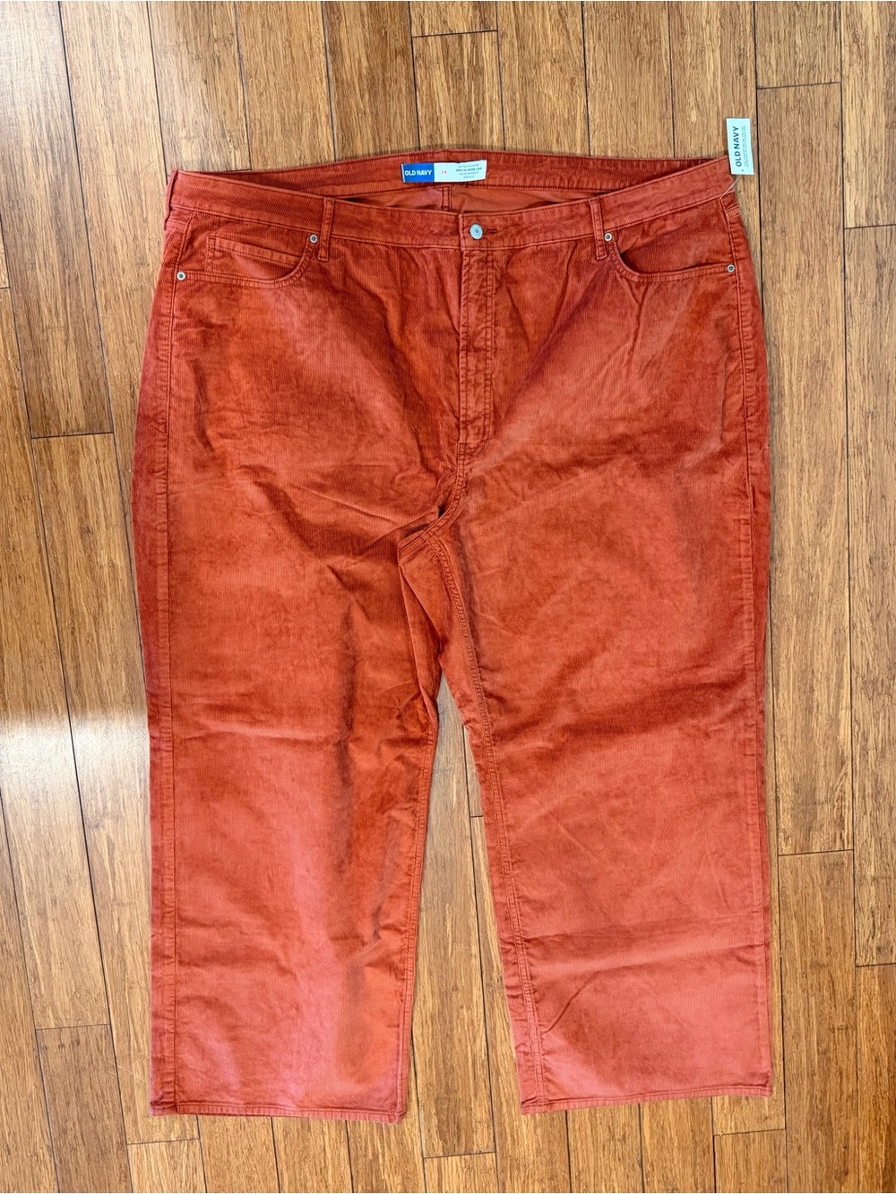 Old Navy Extra High Rise Sky Hi Wide Leg Secret Smooth Pockets Corduroy Size 28